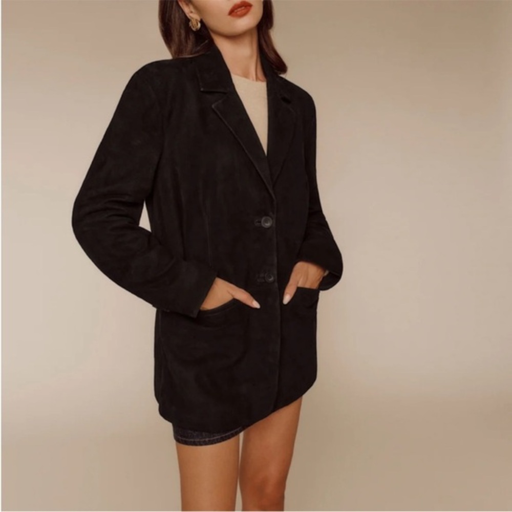 Reformation Veda Leon Oversized Blazer Black